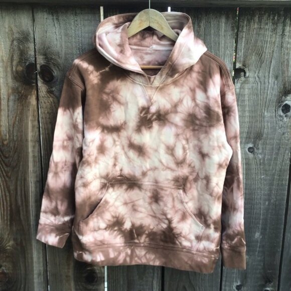 Lululemon athletica all yours hoodie women’s 8 tie dye brown pink sweater yoga - Picture 1 of 7